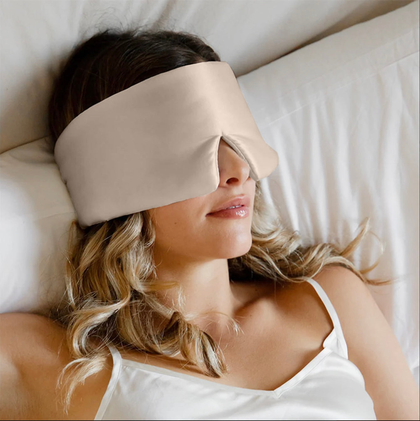 Operitacx Lot De 3 Masques De Nuit En Soie – 3D Contour Des Yeux, élastique Réglable, Pour Voyage, Yoga, Sommeil