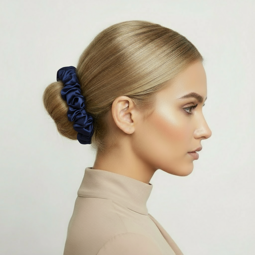 Chouchou en Soie de Mûrier 22 Momme 3cm – SOMNELA