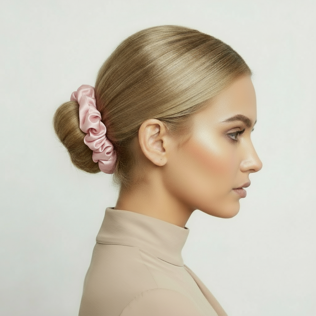 Chouchou en Soie de Mûrier 22 Momme 3cm – SOMNELA