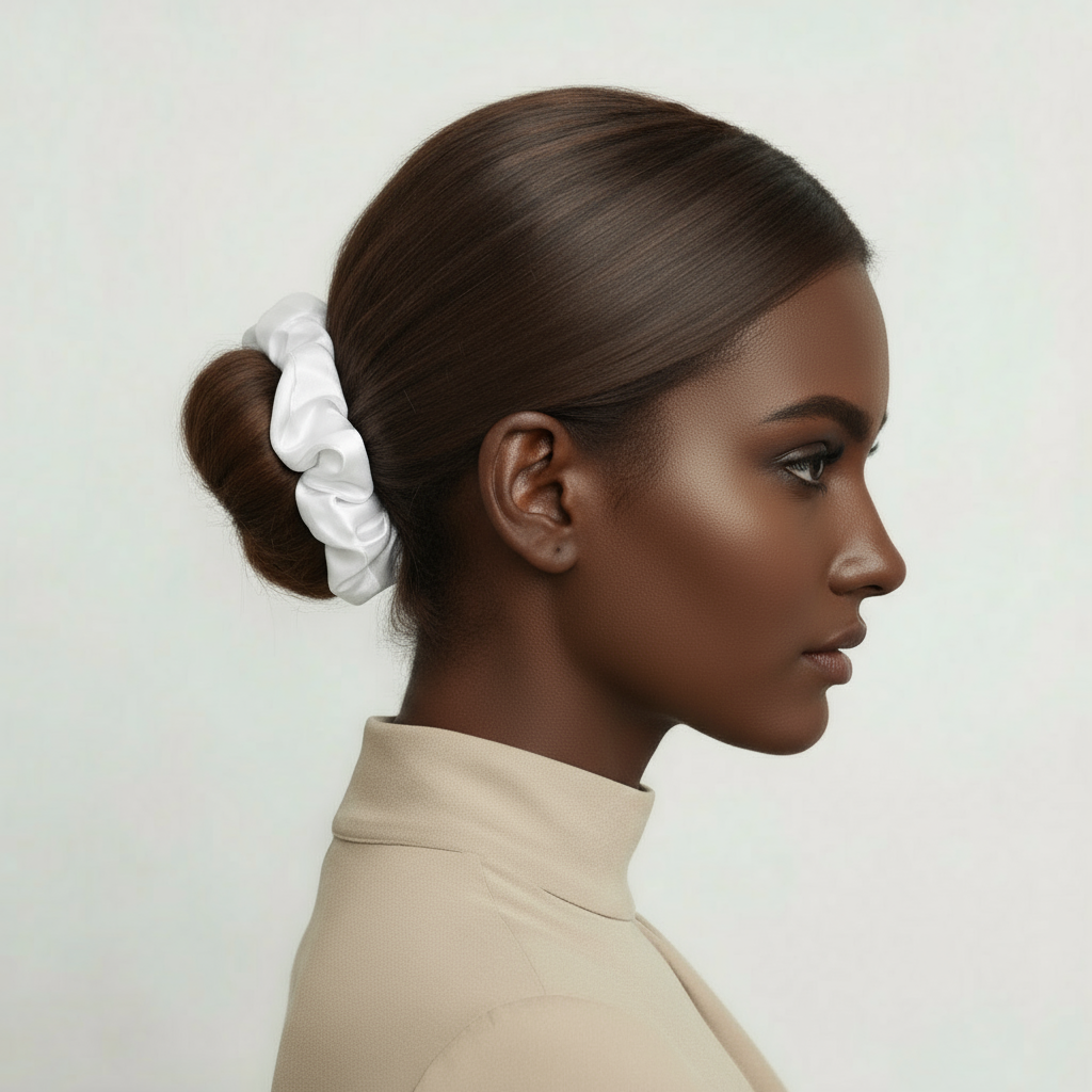 Chouchou en Soie de Mûrier 22 Momme 3cm – SOMNELA