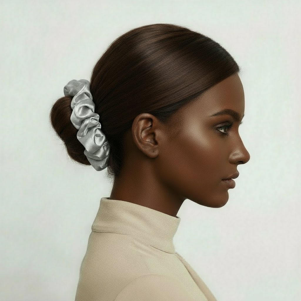 Chouchou en Soie de Mûrier 22 Momme 3cm – SOMNELA