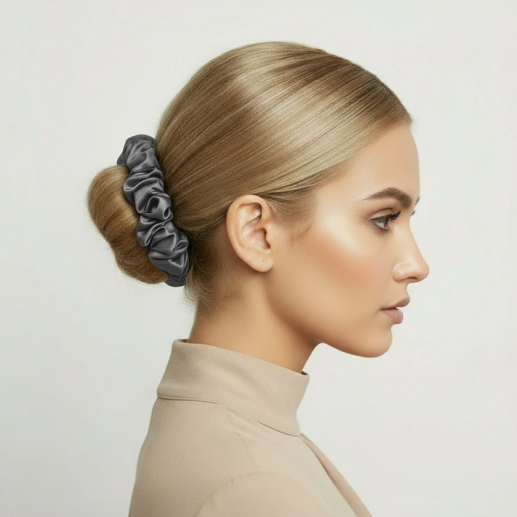 Chouchou en Soie de Mûrier 22 Momme 3cm – SOMNELA