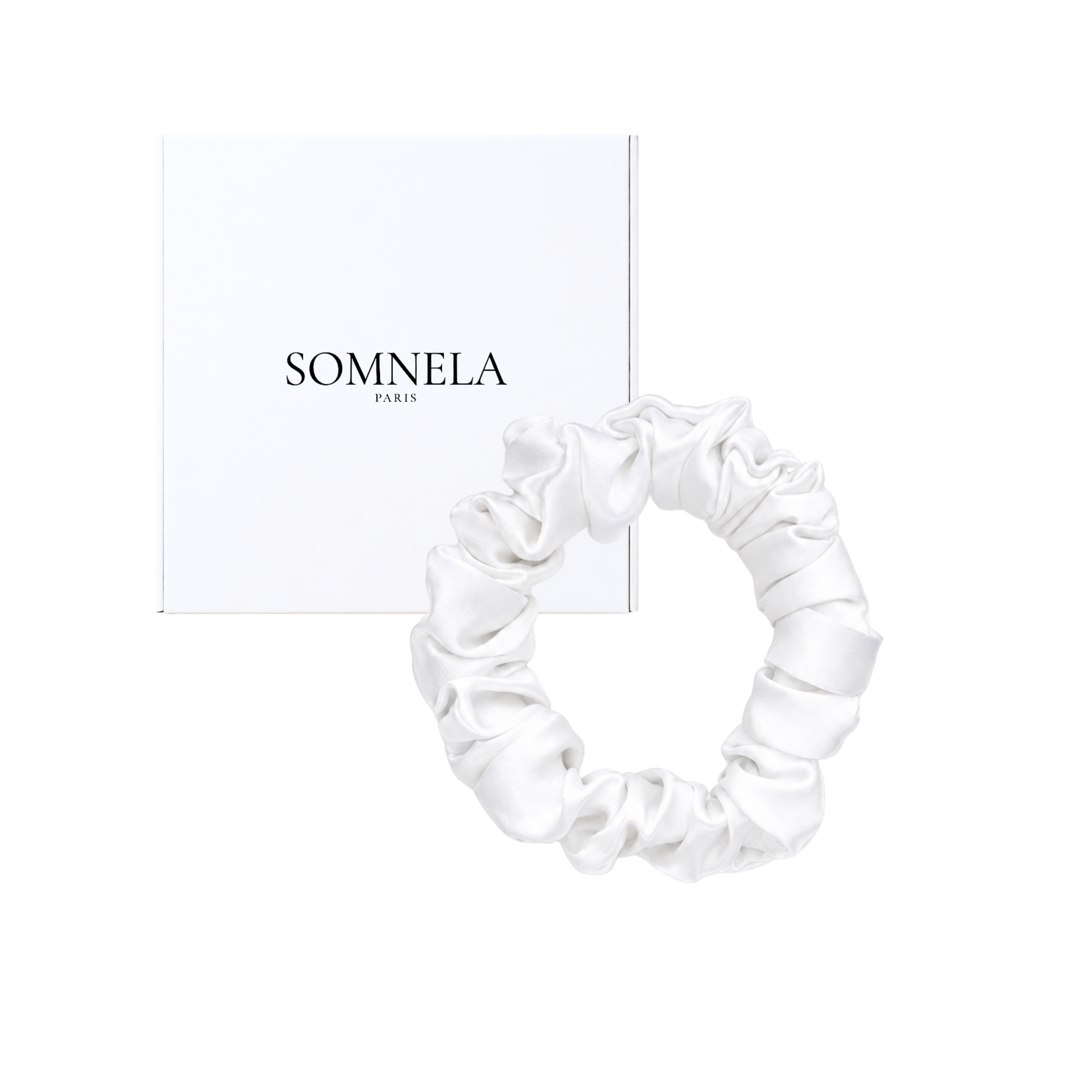Chouchou en soie de mûrier 22 momme, S | SOMNELA