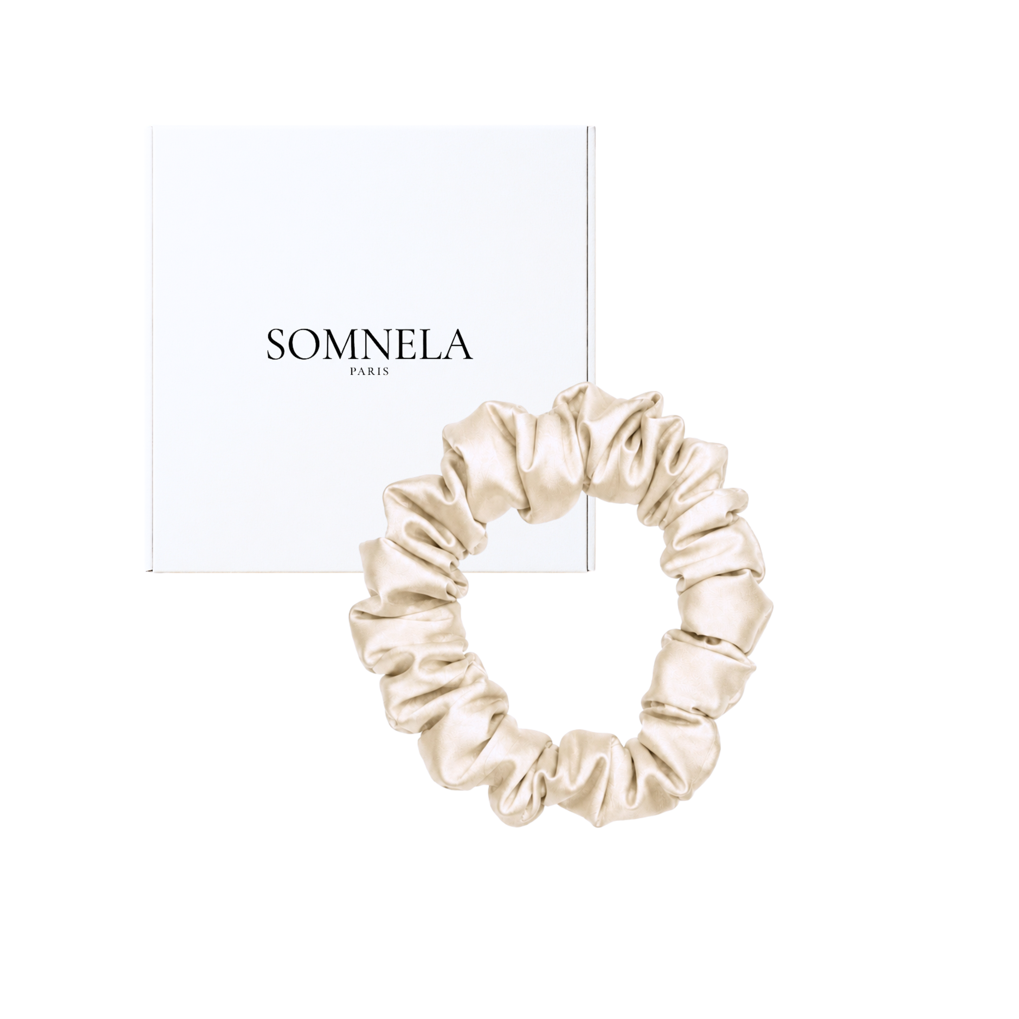Chouchou en soie de mûrier 22 momme, S | SOMNELA