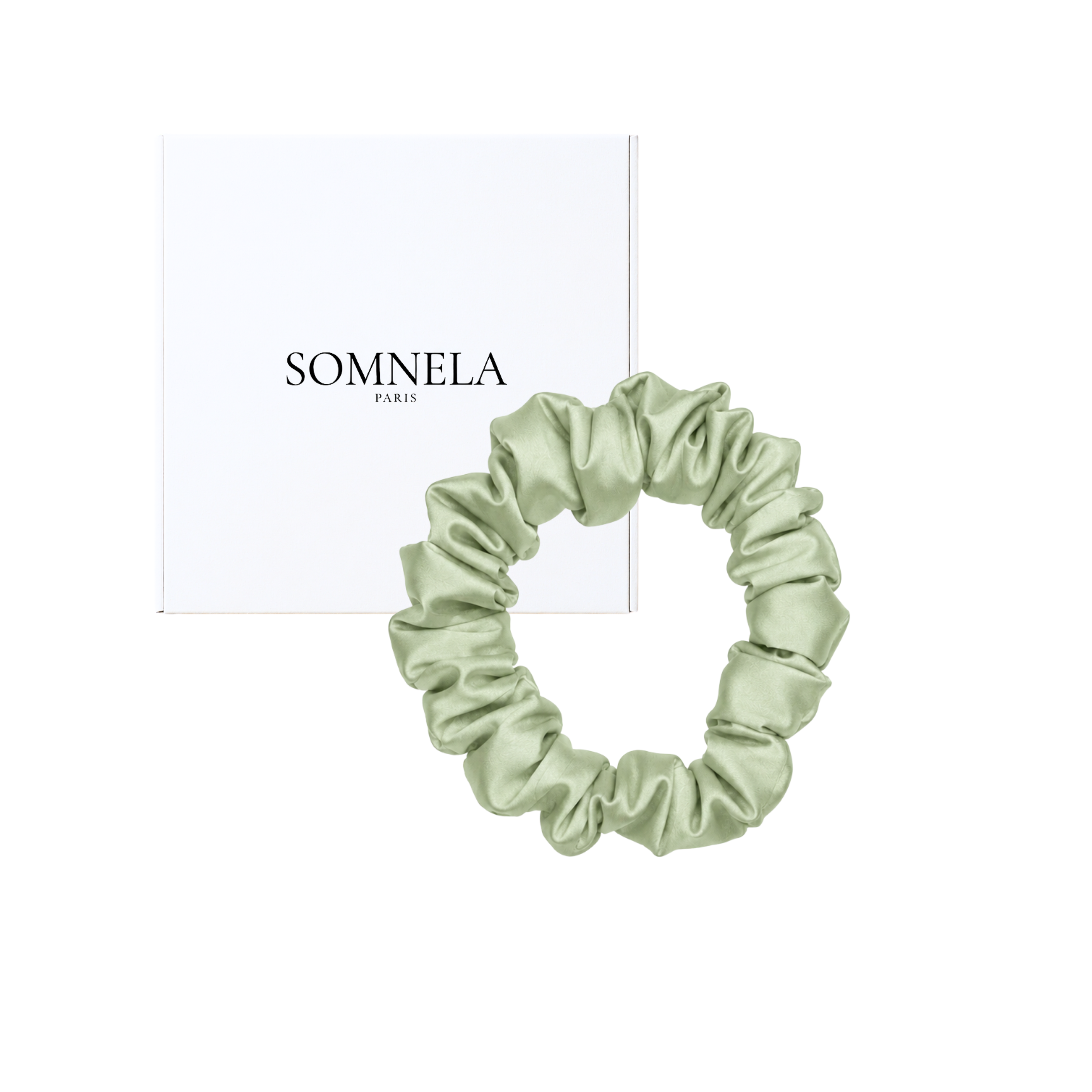 Chouchou en soie de mûrier 22 momme, S | SOMNELA