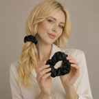 Chouchou en soie de mûrier 22 momme, L | SOMNELA