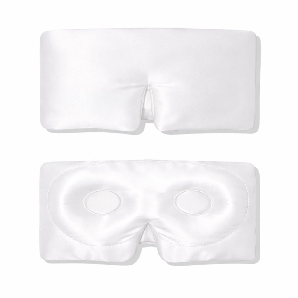 MUNSKT Masque De Sommeil En Soie 100% Naturelle – Ultra Doux, Bande Réglable Velcro, Confort Total Pour Hommes & Femmes (Bleu Marine)
