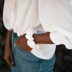 Chouchou en soie de mûrier 22 momme, M | SOMNELA