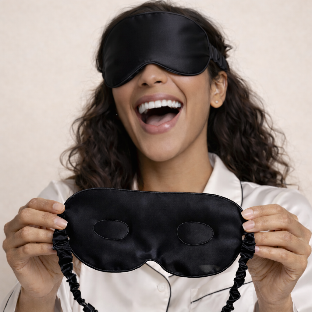 Masque de nuit 3D en soie de mûrier 22 momme | SOMNELA