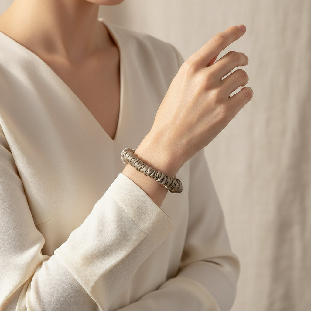 Chouchou en soie de Mûrier 1cm SOMNELA