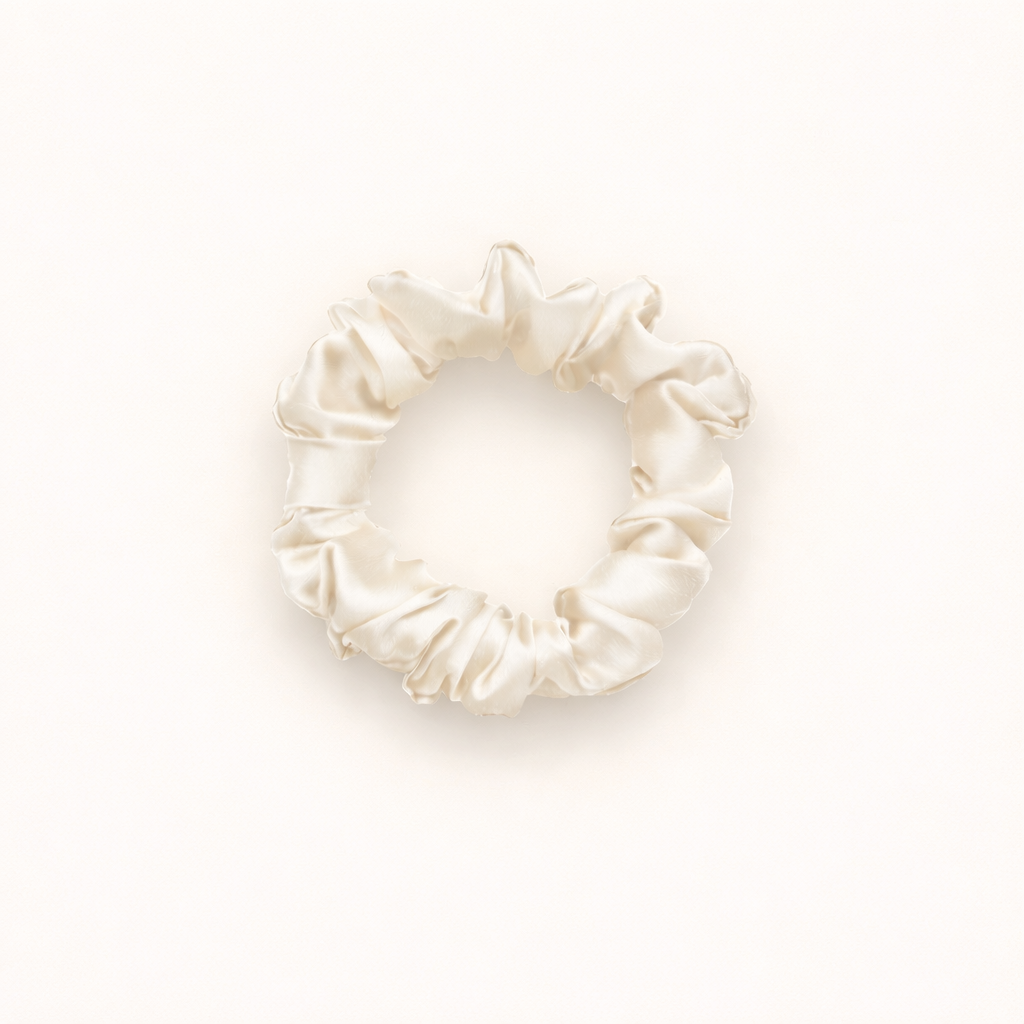 Chouchou en soie de mûrier 22 momme, S | SOMNELA