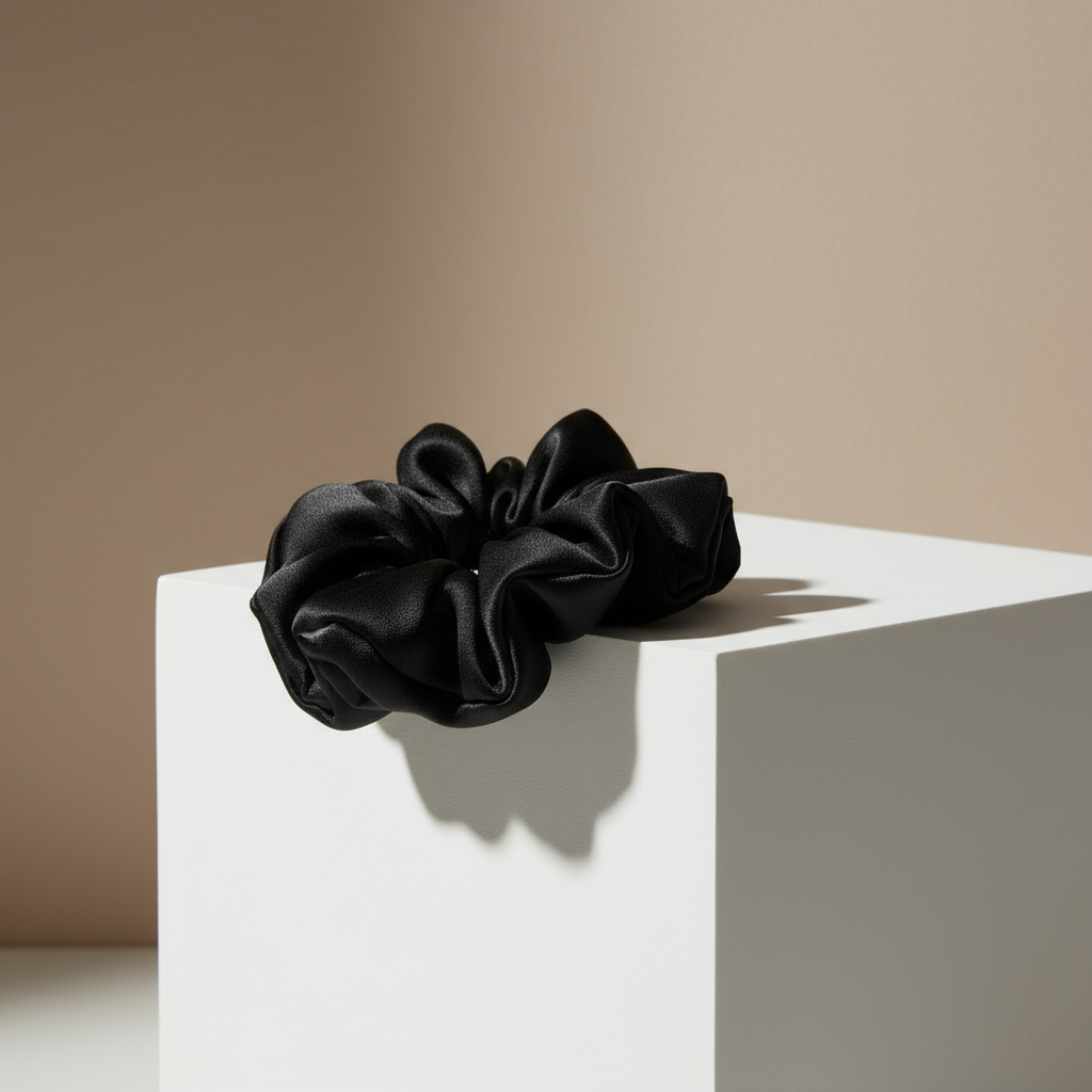 Chouchou en Soie de Mûrier 22 Momme 3cm – SOMNELA