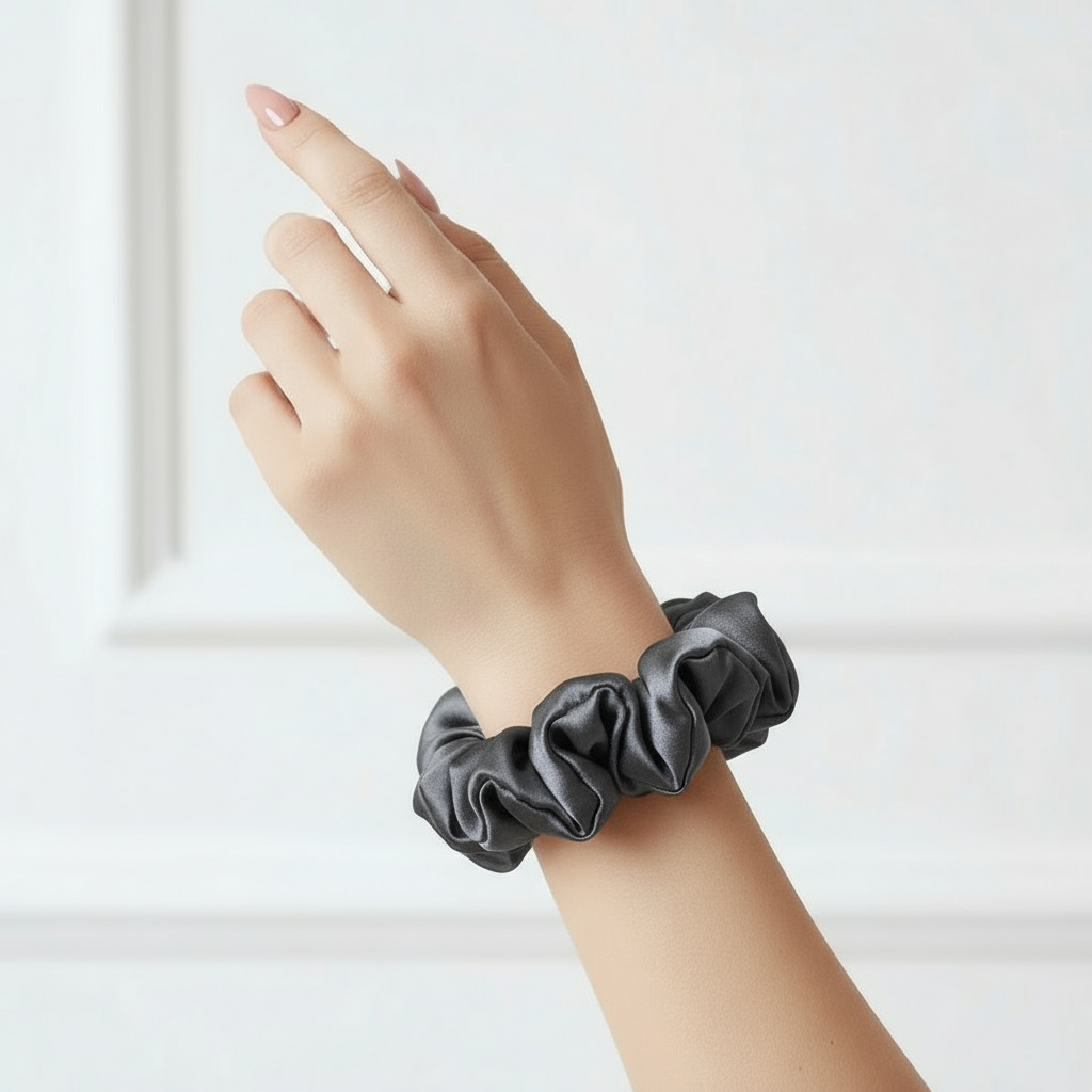 Chouchou en Soie de Mûrier 22 Momme 3cm – SOMNELA