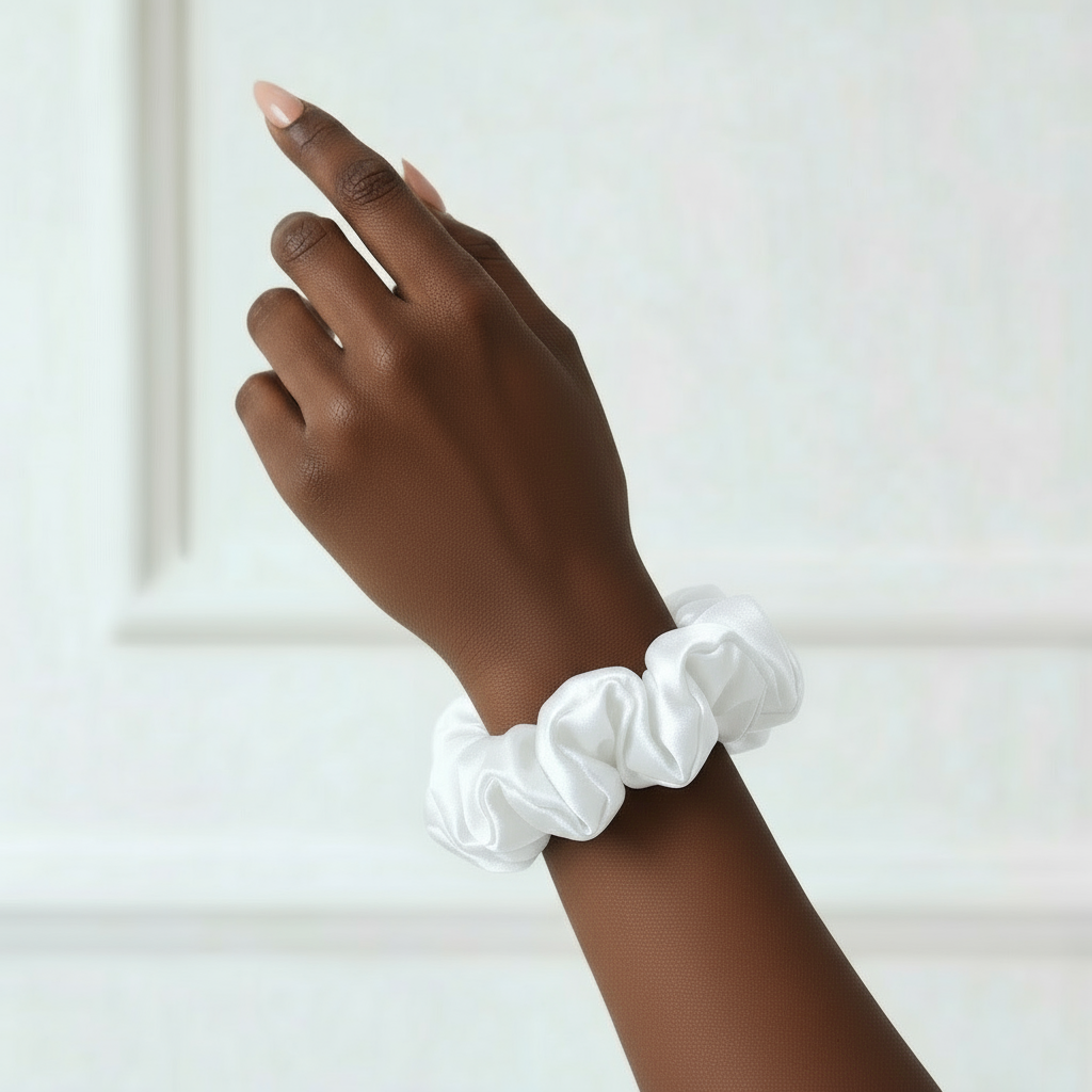 Chouchou en Soie de Mûrier 22 Momme 3cm – SOMNELA