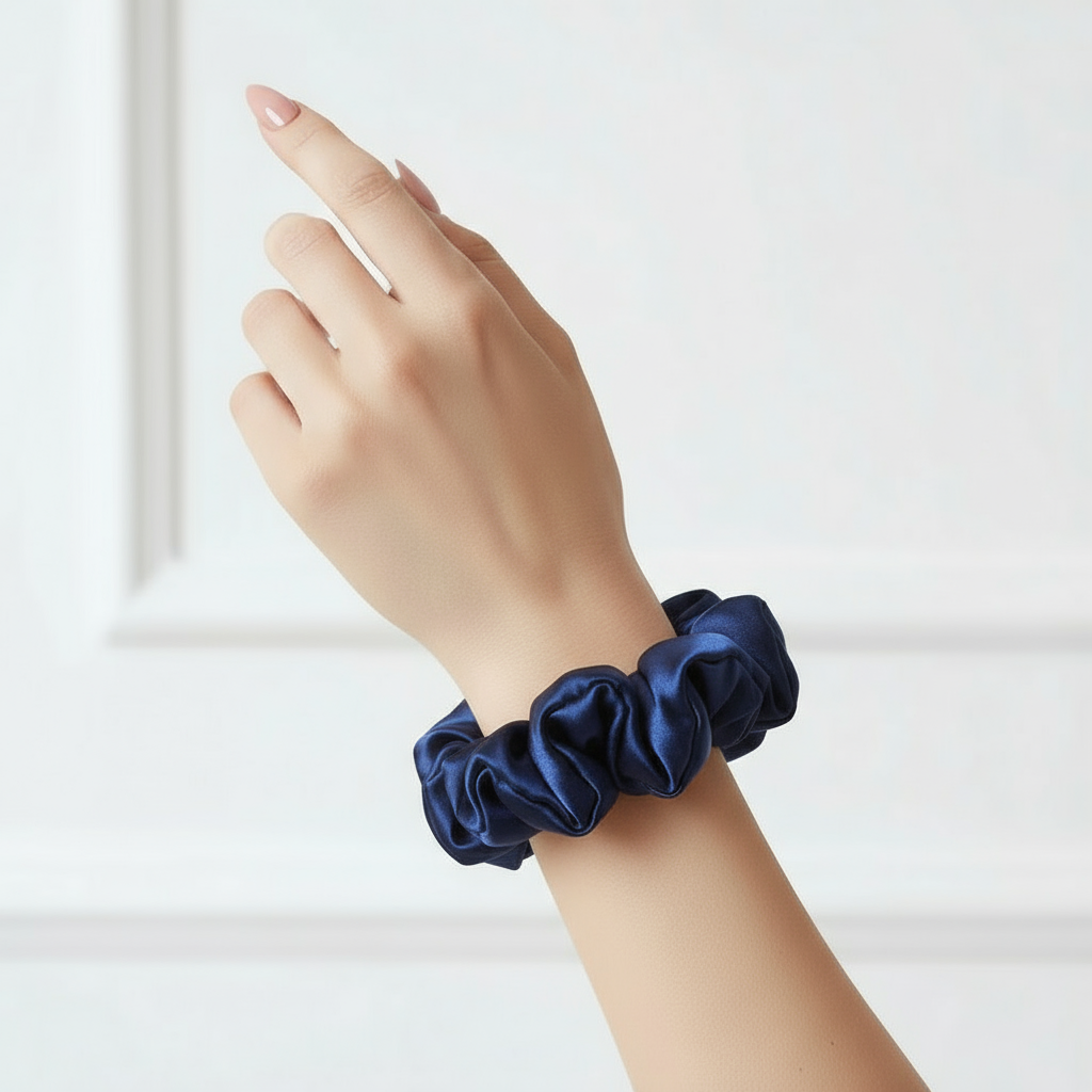 Chouchou en Soie de Mûrier 22 Momme 3cm – SOMNELA