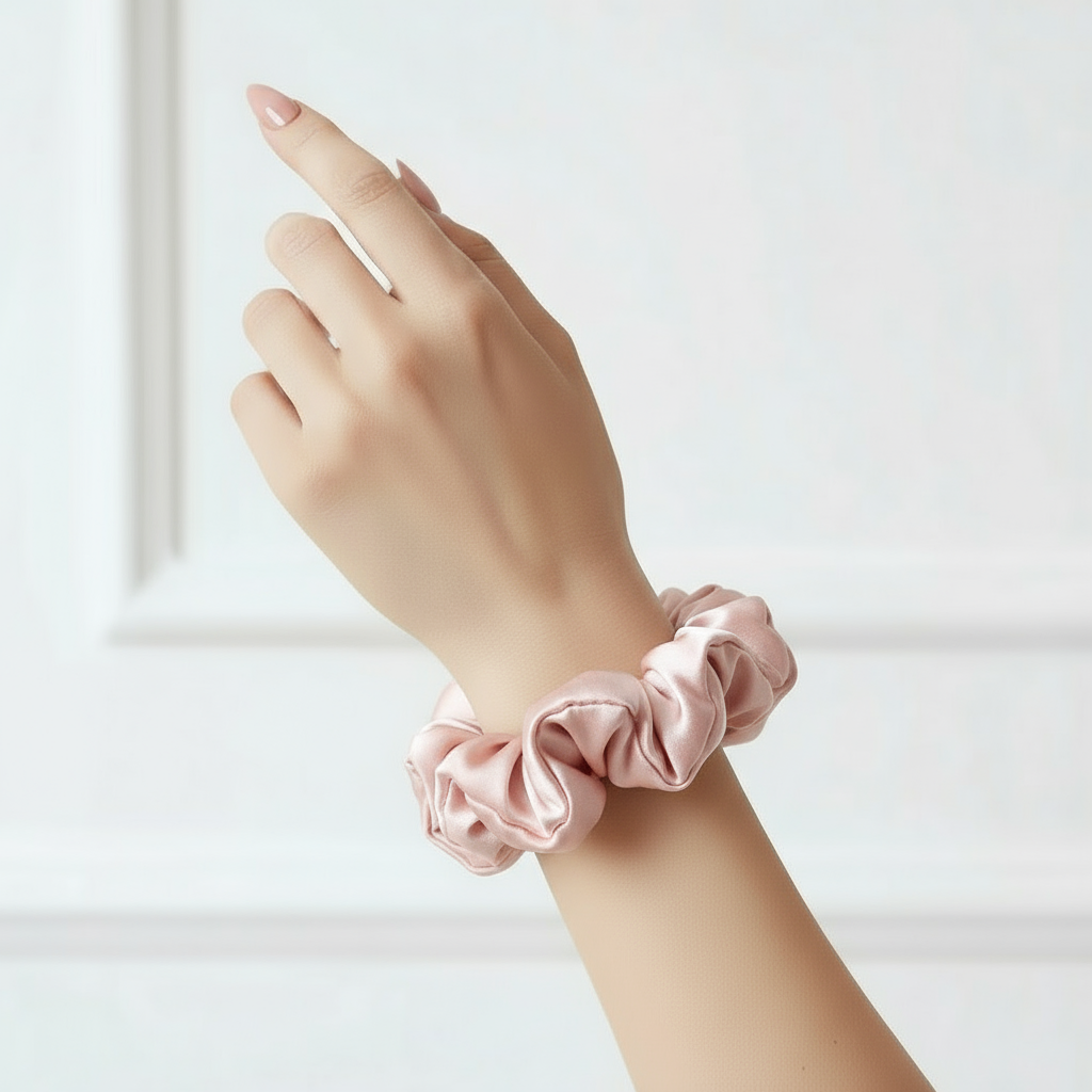 Chouchou en Soie de Mûrier 22 Momme 3cm – SOMNELA