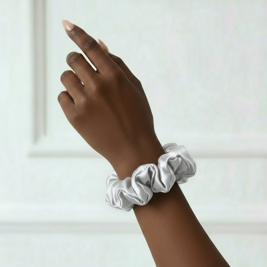 Chouchou en Soie de Mûrier 22 Momme 3cm – SOMNELA