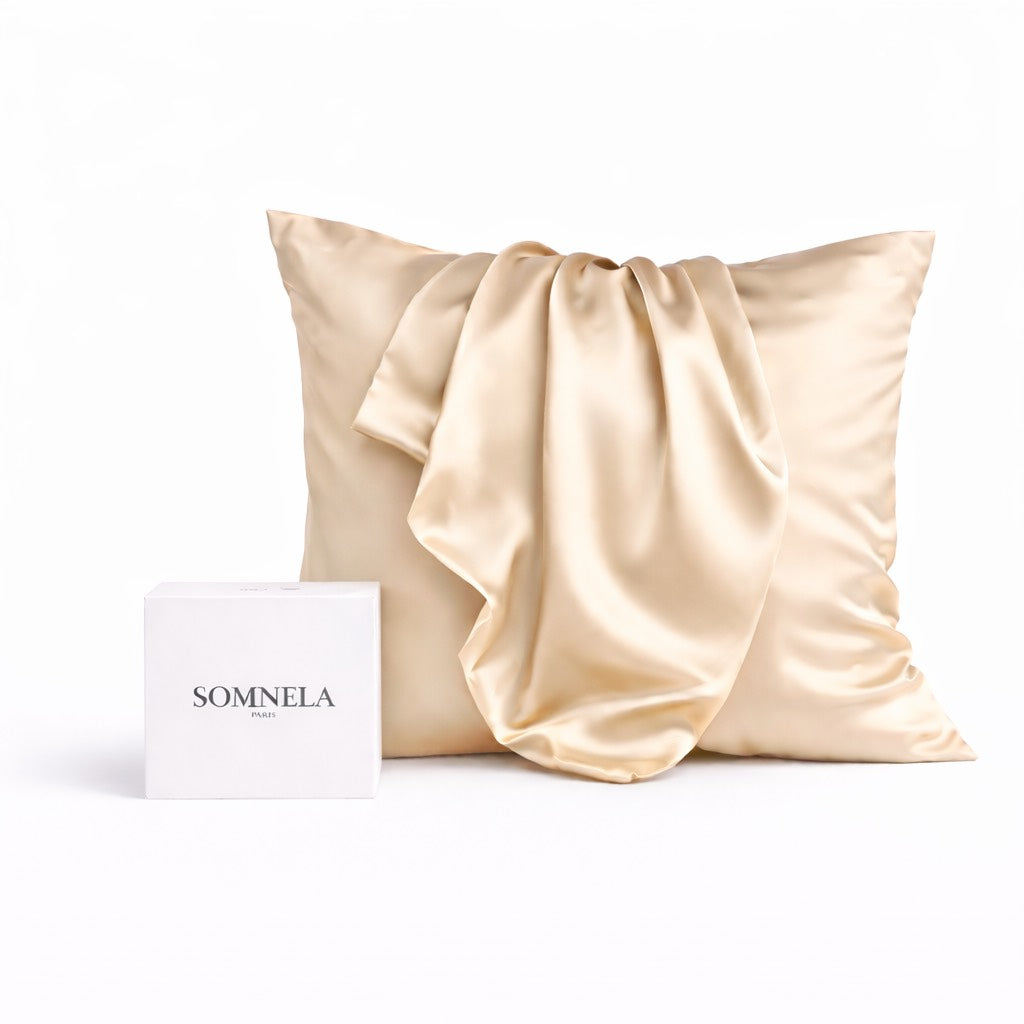 Taie d'oreiller en soie de Mûrier 22 momme | SOMNELA